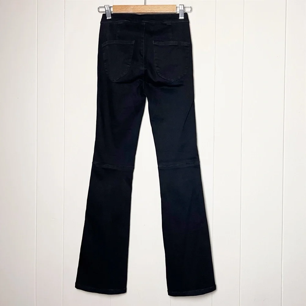 Free People We the Free Split Flare‎ Jeans 24 00 black high rise front slit